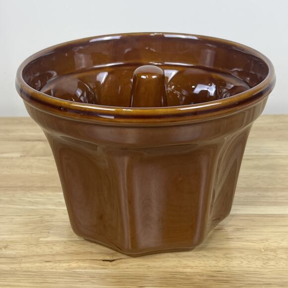 VINTAGE RETIRED WILLIAMS SONOMA GLAZED CERAMIC MONKEY BREAD MOLD - 8" - EUC - Picture 3 of 7